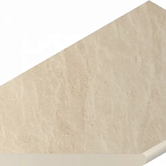 Бортик Италон Материя x2 Магнезио закругленный левый 620090001207 бежевый 30x120