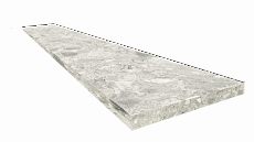 Ступени coliseumgres Брера Уайт угловая левая 620070002484 серый 33x120