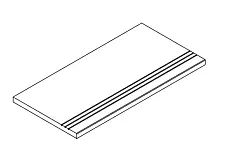 Бортик Италон Фоссил Дезерт Грип 620090001445 коричневый 30x120