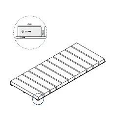 Керамогранит блэк решётка стрим 20 25x60