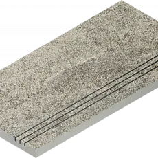 Керамогранит Бортик Нордика Сильвер грип 620090001066 серый 30x60