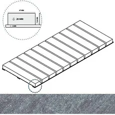 Керамогранит силвер решётка стрим 20 25x60