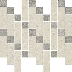 Мозаика Италон Аура Стоун Уайт Хэритэйдж 620110000259 бежевый 31.6x37.9