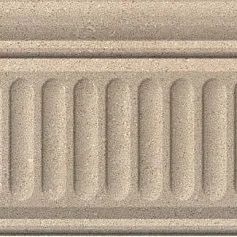 Керамическая плитка Бордюр Золотой пляж тёмный беж структурированный 9,9x20