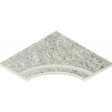 Керамогранит Бортик Нордика Айс с выемкой угловой закругленный 30 620090001047 серый 60x60