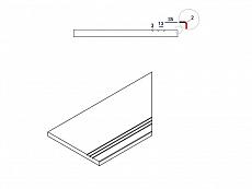 Керамогранит БЛЭК БОРТИК ГРИП ПР 30x60