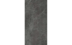 Vitra Керамогранит Vitra Rigato Декор Антрацит 60x120 матовый рельефный чёрный 