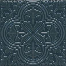 Керамическая плитка Декор kerama marazzi kmd3sta004bn Фес бирюзовый темный глянцевый 15x15