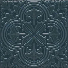 Керамическая плитка Декор kerama marazzi kmd3sta004bn Фес бирюзовый темный глянцевый 15x15