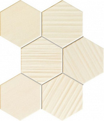 Tubadzin Horizon hex ivory мозаика бежевый для ванной