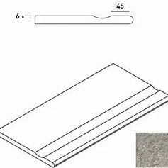 Керамогранит Бортик Италон Дискавер x2 grey bordo svasato round 30x60 30x60