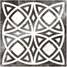 Керамогранит Блэк Энд Вайт/ black & white black d01-cut 120x120