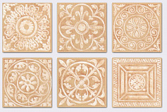 Керама Марацци Вставка Сонет карамель белый для кухни, для ванной