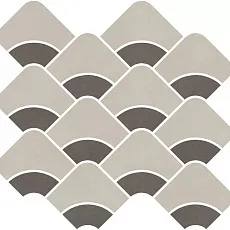 Керамическая плитка Декор kerama marazzi kmd2hid008br Таделакт наборный бежевый светлый, коричневый матовый обрезной 28x30