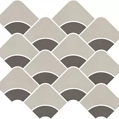 Керамическая плитка Декор kerama marazzi kmd2hid008br Таделакт наборный бежевый светлый, коричневый матовый обрезной 28x30