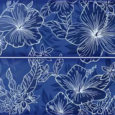 Керамическая плитка Элисса blu fiore 1c 40,2x50,5