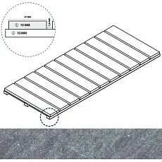 Керамогранит силвер решётка стрим 10 25x60