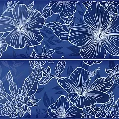 Керамическая плитка Элисса blu fiore 1c 40,2x50,5