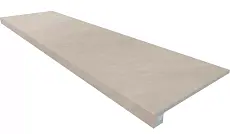 Ступени estima Комплект gf02 graffito light beige (Ступень 33x120 неполированный прямоугольный бортик без насечек и Подступенок 14,5x120) 33x120