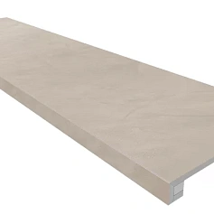 Ступени estima Комплект gf02 Граффито light Беж (Ступень 33x120 неполированный прямоугольный бортик без насечек и Подступенок 14,5x120) 33x120