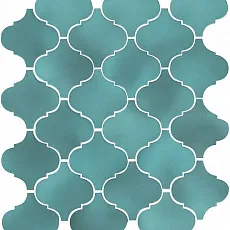 Керамическая плитка арабески майолика бирюза 26x30