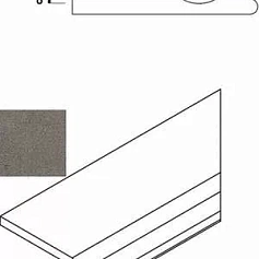 Керамогранит Бортик Италон Дискавер x2 fume bordo svasato round dx правый 30x60 30x60