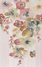 Шахтинская плитка Амалия бежевый декор 02 розовый 