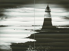 Tubadzin Maxima black 1 set of 6 elements панно чёрный для ванной