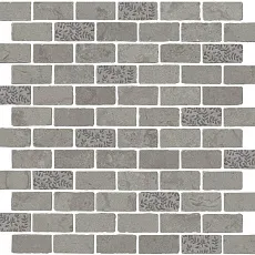 Керамическая плитка Декор kerama marazzi mbd010 Про Лаймстоун Антика 2 мозаичный серый матовый 30x32
