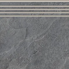 Ступени Керранова Кратер dark grey серый 30x60