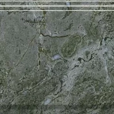 Керамическая плитка Бордюр kerama marazzi bda026r Серенада зеленый глянцевый обрезной 12x30