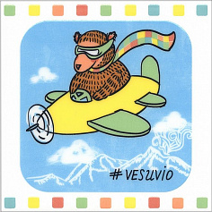 Керама Марацци Декор Большое путешествие Везувий белый для кухни, для ванной