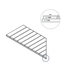 Керамогранит блэк решётка стрим 10 лев 25x60