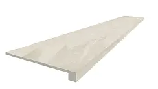 Ступени coliseumgres Ардезия Уайт фронтальная 620070002375 белый 33x120