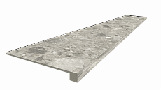 Ступени coliseumgres Брера Грэй фронтальная 620070002483 серый 33x120