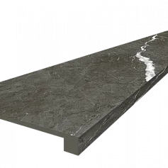 Ступени coliseumgres Микеланджело/ michelangelo Дарк Фронтальная 620070002490 Черный 33x120