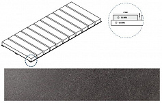 Италон КАРБОН РЕШЁТКА СТРИМ 10 чёрный для улицы для крыльца