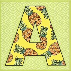 Керама Марацци Декор Kerama Marazzi HGD\A546\5110 Сад-огород Ананас матовый разноцветный 