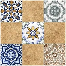 Мозаика тенерифе коричневый верх 03 30x30