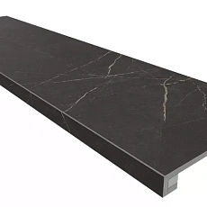 Ступени estima Комплект nl04 Нолана black (Ступень 33x120 неполированный прямоугольный бортик без насечек и Подступенок 14,5x120) 33x120