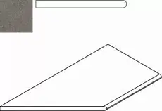 Керамогранит Бортик Италон discover x2 fume bordo round sx левый 30x60 30x60