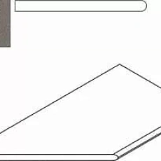 Керамогранит Бортик Италон Дискавер x2 fume bordo round sx левый 30x60 30x60