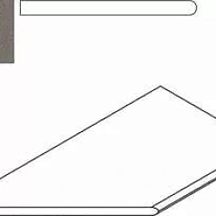 Керамогранит Бортик Италон Дискавер x2 fume bordo round sx левый 30x60 30x60