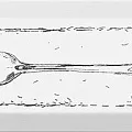Керамическая плитка Декор fork черный nt\b26\9001 8,5x28,5