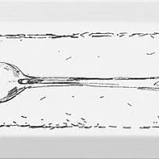 Керамическая плитка Декор fork чёрный nt\b26\9001 8,5x28,5