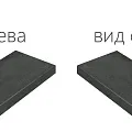Ступени Серфейс/ surface Стил Ступ.60 Угл.лев 33x60