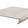 Ступени kerama marazzi sg173900ngtf фронтальная Корредо серый светлый матовый 34x40.2