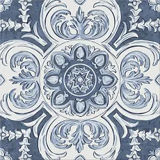 Керамогранит Декор Алмаш центр cиний 30x30