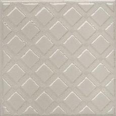 Керамическая плитка Декор kerama marazzi kmd3sta014gn Бахия 1 серый светлый глянцевый 9.8x9.8