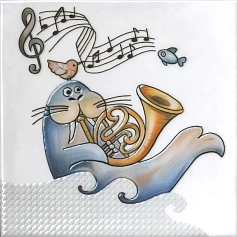 Керамическая плитка Декор kerama marazzi vt\a483\5232 Симфония 4 глянцевый 20x20